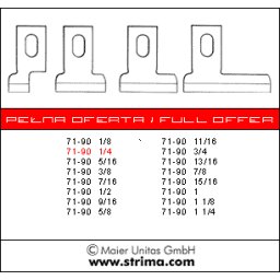 Nůž 71-90 1/4 HSS MAIER