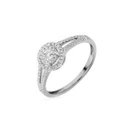 Zlatý zásnubní prsten s diamanty Maia white 0.210 ct IZBR243A