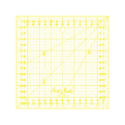 Rastrové pravítko 16x16cm M1616-YW žluté
