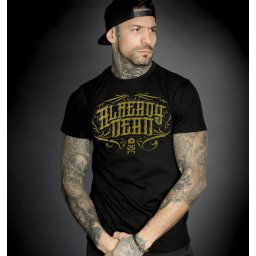 tričko pánské HYRAW - Graphic - ALREADY DEAD - GOLD - SS21-M29-TSH