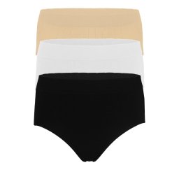 Shape stahovací kalhoty s vysokým pasem YW6007 - 3ks XL vícebarevná