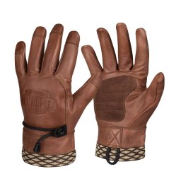 Rukavice WOODCRAFTER kožené HNĚDÉ vel. M