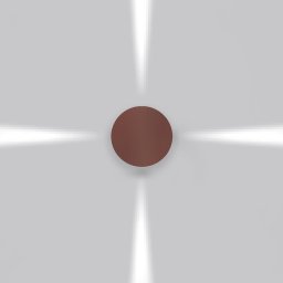 Artemide venkovní nástěnné svítidlo Effetto Round 4 úzké paprsky 11 W 220-240 V 3000K rez