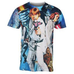 tričko pánské Star Wars - Allover Retro - HYBRIS - LF-1-SW062-SUB