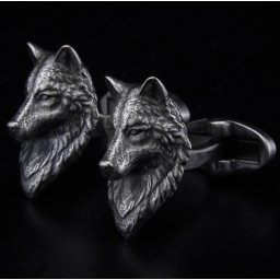 Manžetové knoflíčky vlčí hlava