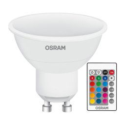 LED žárovka GU10 4,5W = 25W 250lm RGBW 120° OSRAM Star Ovladač OSRLEDH0340
