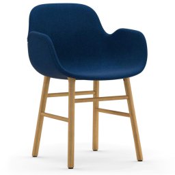 Výprodej Normann Copenhagen designové židle Form Armchair Wood (polstrování modré, dub)