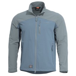 Bunda ELITE LIGHT softshell ŠEDO/MODRÁ vel. XL
