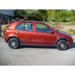 Plastové prahy+plastové lemy Škoda Fabia
