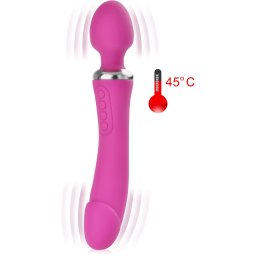 SCALA DVOUSTRANNÝ VIBRÁTOR NAHŘÍVANÝ 45 °C HORKÝ MASTURBÁTOR – 73213361