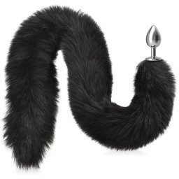 SCALA VELMI DLOUHÝ LIŠČÍ OHON 85 CM - ANÁLNÍ KOLÍK, KOVOVÝ PLUG DO ANUSU - 76340508