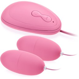 SCALA DVĚ VIBRAČNÍ VAJÍČKA - 20 FUNKCÍ, STIMULACE VAGÍNY, KLITORISU A BRADAVEK - 73626882