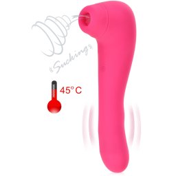 SCALA SACÍ MASAŽÉR NA KLITORIS - VIBRÁTOR G SPOT S FUNKCÍ OHŘEVU DO 45°C, MASTURBÁTOR 2V1 - 79267537