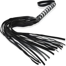 SCALA DLOUHÝ BIČÍK, DŮTKY KOŽENÉ - TREST A PONÍŽENÍ BDSM 82 CM - 74561808