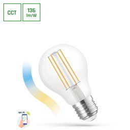 SPECTRUMLED LED GLS A60 5W COG 230V CCT+DIM CLEAR WI-FI SPECTRUM SMART