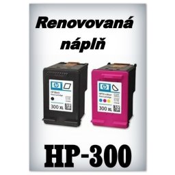 SuperNakup - Náplně do tiskáren - SADA HP-300 XL - black + HP-300 XL - color - renovované