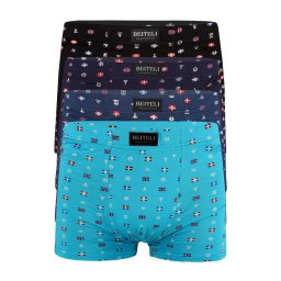 Hempstead boxerky pánské Pesail M6613 - 4ks XXL vícebarevná
