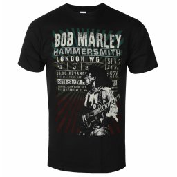 tričko pánské Bob Marley - Hammersmith '76 - ROCK OFF - BMAECOTS01MB