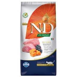 N&D Grain Free Cat PUMPKIN Neutered Lamb Blueberry 5 kg