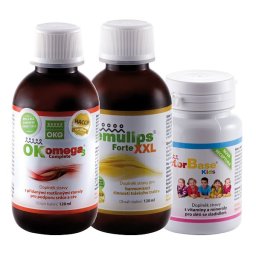 Neuro Pack ( Factor Base Kids 60 tbl, Emulips Forte XXL 120 ml, OK Omega-3 Complete 120 ml )