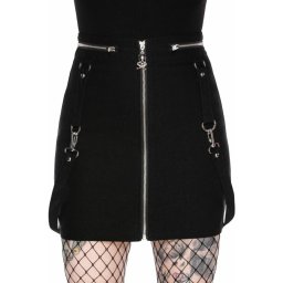 sukně dámská KILLSTAR - Pretty Kitty - BLACK - KSRA002929