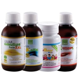 Dia Pack (Emulips Forte XXL 120ml, OK Alfa+ 115ml, OK Omega-3 Complete 120ml, Factor Base Kids 60 tb