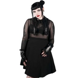šaty dámské KILLSTAR - Cemetery Drive - Mesh - KSRA002438
