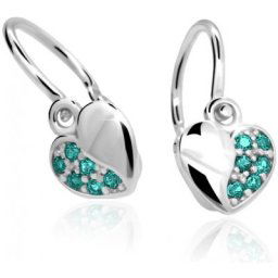 Dětské náušnice Cutie C2160-MINT GREEN