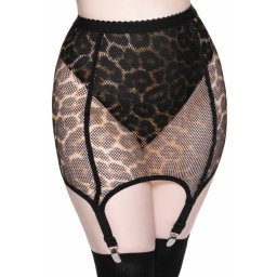 sukně dámská KILLSTAR - Pussy Power Fishnet - LEO - KSRA002942