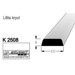lišta K4408 nastav.smrk 2400 mm