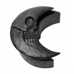 dekorace (krabička) ALCHEMY GOTHIC - Skull Moon - Black - V104B