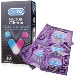 DUREX MUTUAL CLIMAX - 10 KUSŮ - VĚTŠÍ ROZKOŠ A DELŠÍ SEX - 72155286
