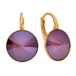 Lafira stříbrné náušnice Dark Red Rivoli 3069