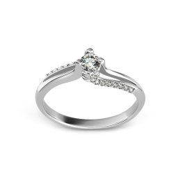 Zásnubní prsten s 0,220 ct diamanty Promise 9 white ARBR11