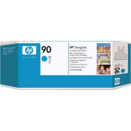 HP C5055A, No.90, azurová - originální hlava + čištič