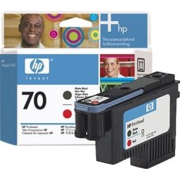 HP C9409A / No.70 matte black/red - originální, bulk 2015