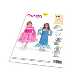 Střih Burda 2352 - Princezna, malá mořská víla