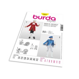 Střih Burda 2461 - Kostým princ, Mozart