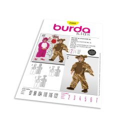 Střih Burda 2502 - Pejsek, panter, tygr