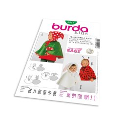 Střih Burda 2517 - Muchomůrka, beruška. králíček
