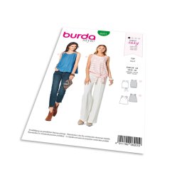 Střih Burda 6201 - Jednoduchý top, balonový top