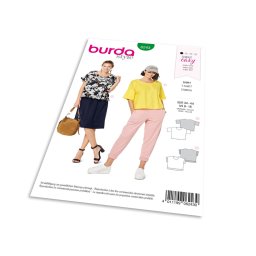 Střih Burda 6243 - Tričko s kulatým výstřihem