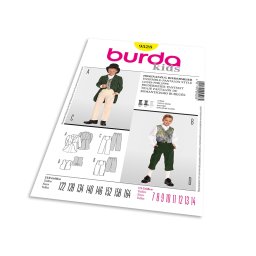 Střih Burda 9528 - Dětský historický oblek