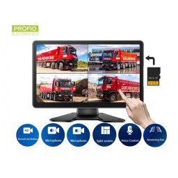 Parkovací LCD monitor do auta 9" dotykový + SD karta až 256GB