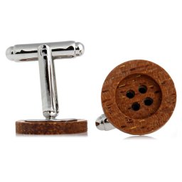 Gaira® Dřevěné manžetové knoflíčky 709115