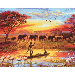 Gaira® Malování podle čísel Afrika M1374
