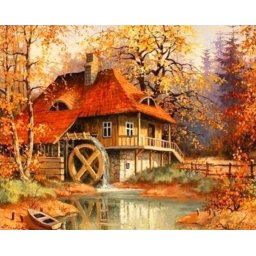 Gaira® Malování podle čísel Mlýn v lese M991671