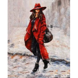 Gaira® Malování podle čísel Červená kráska M0301