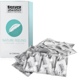 SECURA 24ks - NATURE FEELING - ULTRA TENKÉ KONDOMY PRO PŘIROZENÝ PROŽITEK - 79873226
