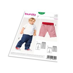 Střih Burda 9359 - Dětské džínové kalhoty, tříčtvrteční kalhoty